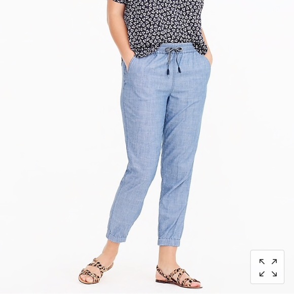 J. Crew Pants - J. Crew Chambray Seaside Beach Jogger Pants